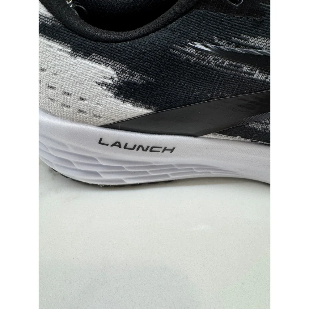 Brooks Launch 11 Running Shoes Mens Size 9D 9 D Black White Sneakers Athletic